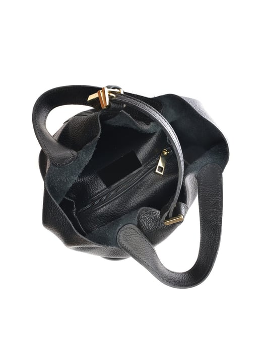 Anna Luchini Negro Bolso de cuero - Image 4
