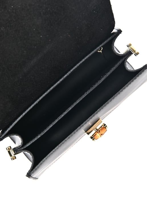 Anna Luchini Negro Bolso de cuero - Image 4