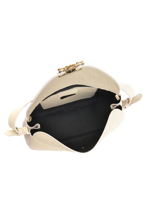 Anna Luchini Beige Bolso de cuero - Image 4