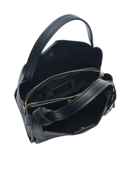 Anna Luchini Negro Bolso de cuero - Image 4