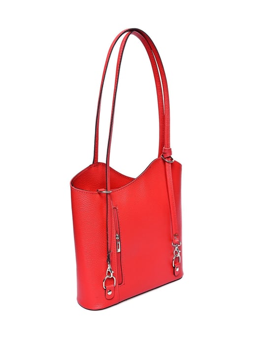 Anna Luchini Rojo Bolso de cuero - Image 2