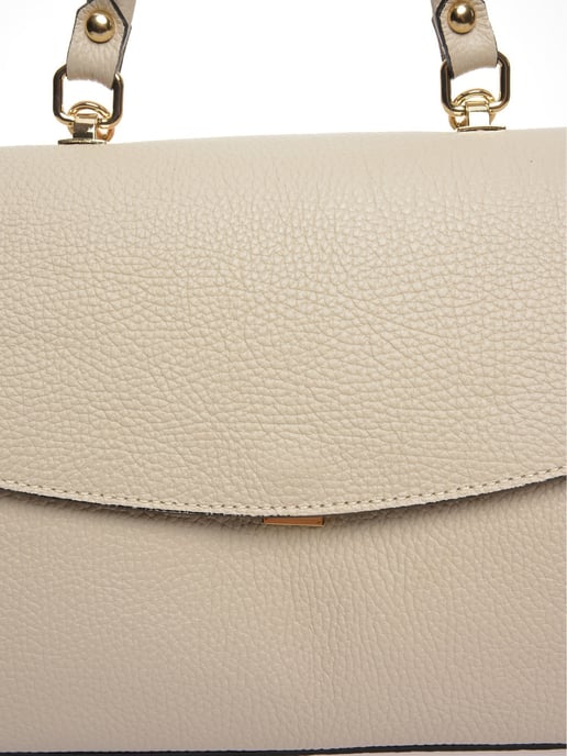 Roberta M Beige Bolso de cuero - Image 3
