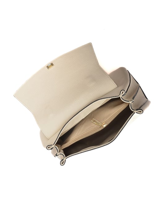 Roberta M Beige Bolso de cuero - Image 4