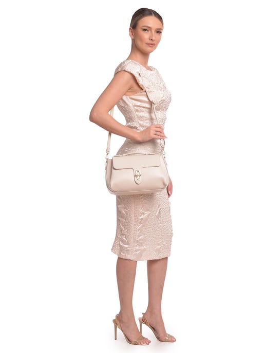 Roberta M Beige Bolso de cuero - Image 5