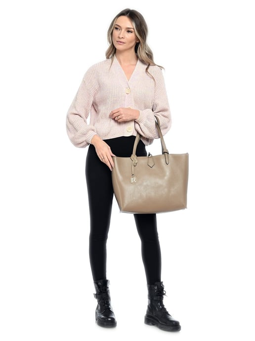 Isabella Rhea Beige Bolso de cuero - Image 5