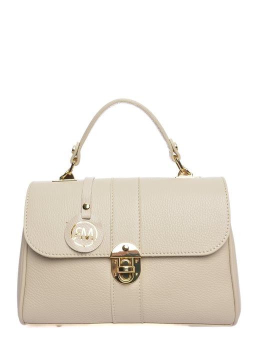 Roberta M Beige Bolso de cuero - Image 1