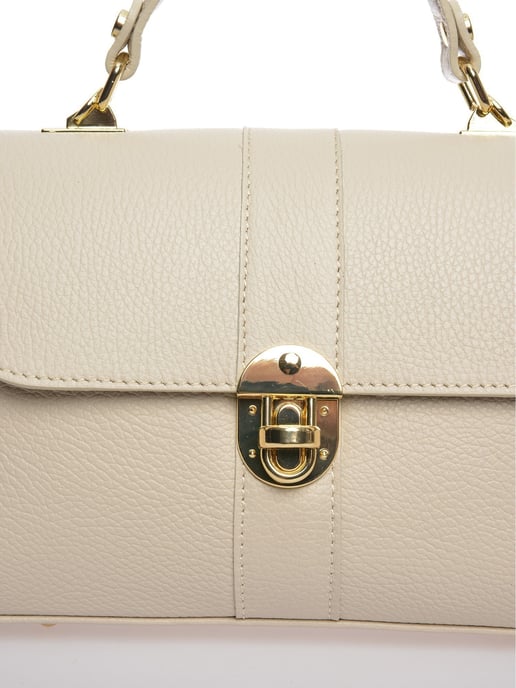 Roberta M Beige Bolso de cuero - Image 3