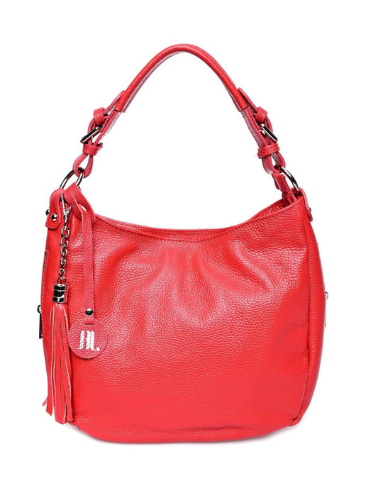 Anna Luchini Rojo Bolso de cuero - Image 1