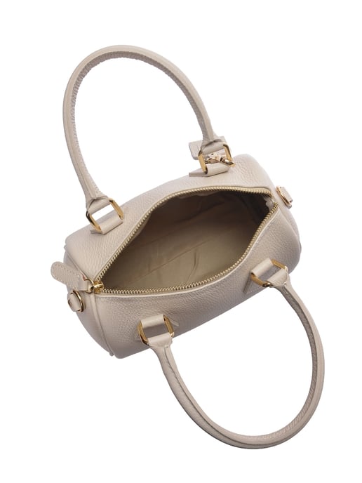 Luisa Vannini Beige Bolso de cuero - Image 4