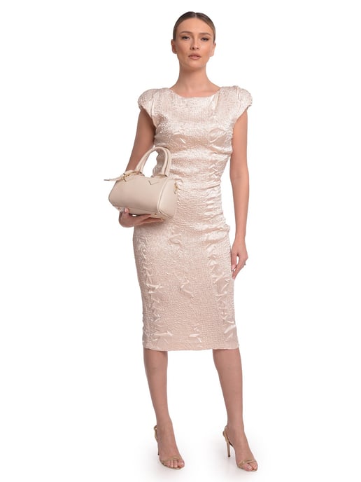 Luisa Vannini Beige Bolso de cuero - Image 5