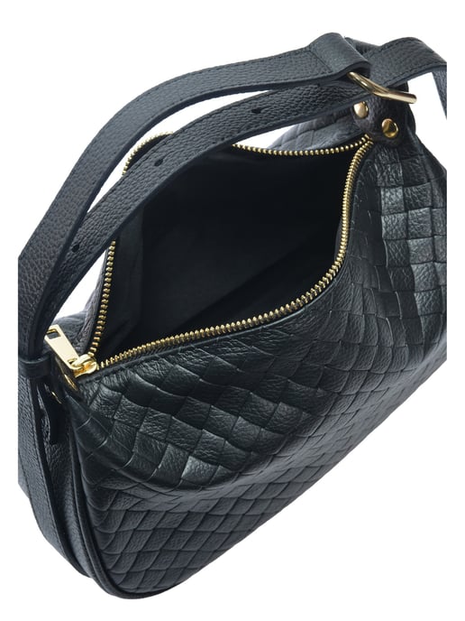Anna Luchini Negro Bolso de cuero - Image 4