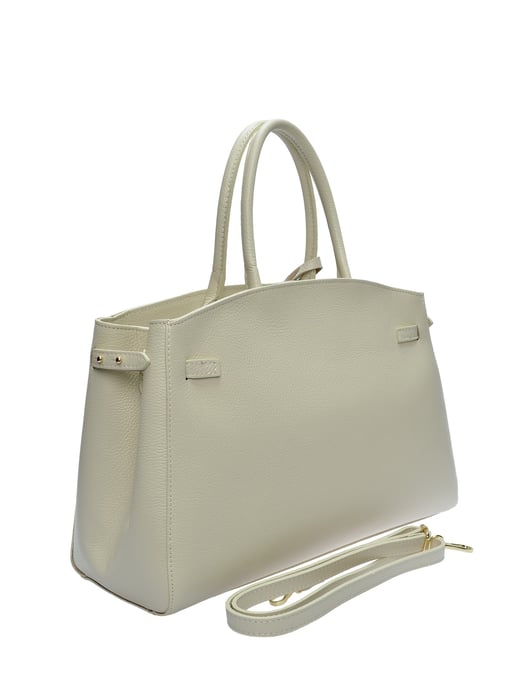 Anna Luchini Beige Bolso de cuero - Image 2