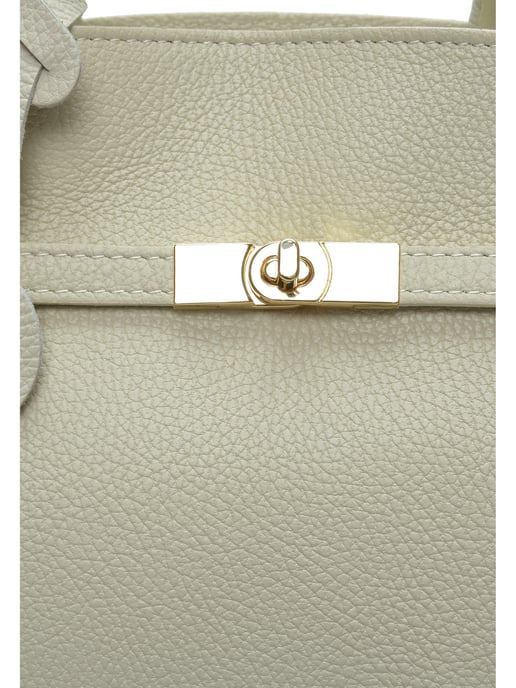 Anna Luchini Beige Bolso de cuero - Image 3