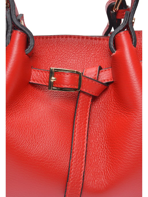 Luisa Vannini Rojo Bolso de cuero - Image 3
