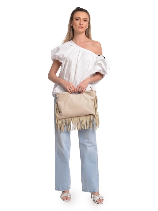 Isabella Rhea Beige Bolso de cuero - Image 5