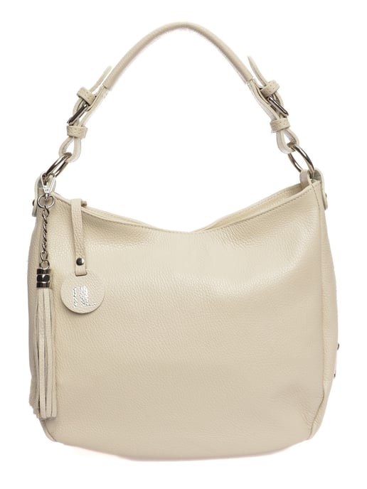Anna Luchini Beige Bolso de cuero - Image 1