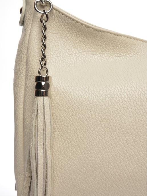 Anna Luchini Beige Bolso de cuero - Image 3