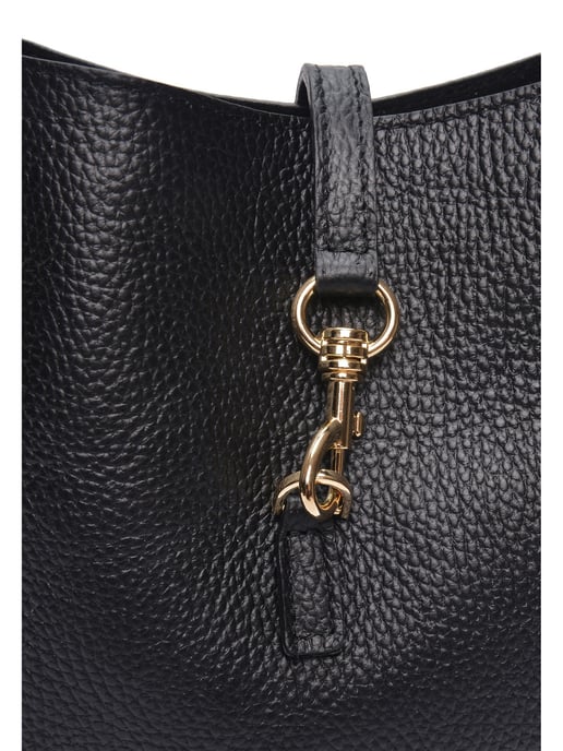 Anna Luchini Negro Bolso de cuero - Image 3