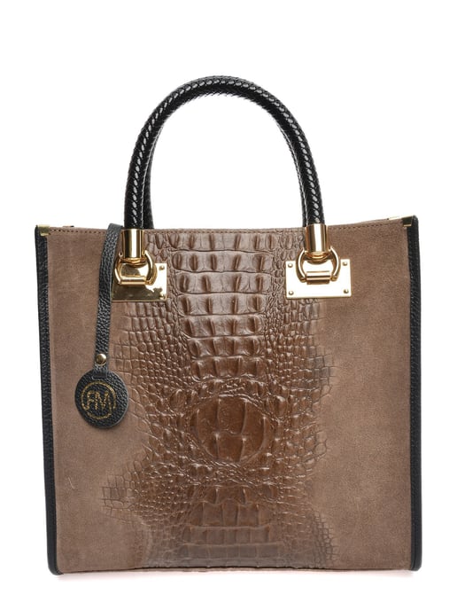 Roberta M Beige Bolso de cuero - Image 1