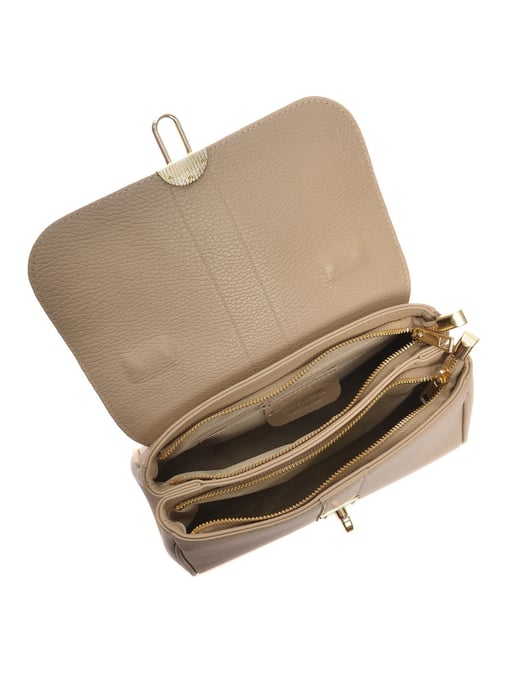 Roberta M Beige Bolso de cuero - Image 4