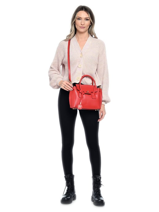 Isabella Rhea Rojo Bolso de cuero - Image 5
