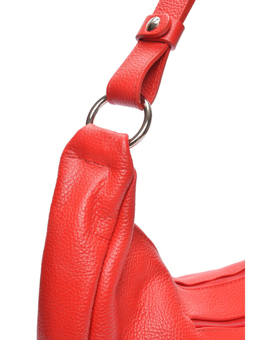 Anna Luchini Rojo Bolso de cuero - Image 3
