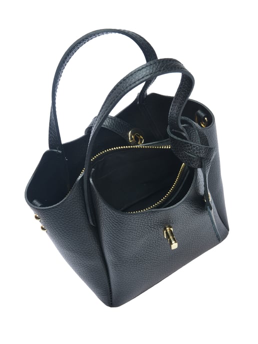 Isabella Rhea Negro Bolso de cuero - Image 4