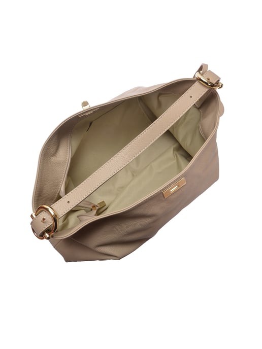 Luisa Vannini Beige Bolso de cuero - Image 4