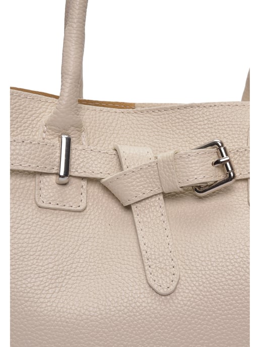 Anna Luchini Beige Bolso de cuero - Image 3