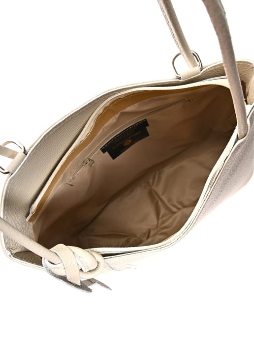 Anna Luchini Beige Bolso de cuero - Image 4