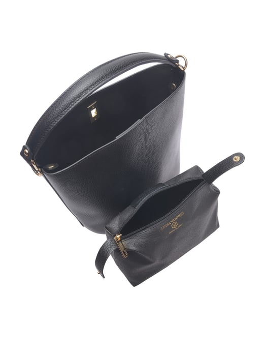 Luisa Vannini Negro Bolso de cuero - Image 4