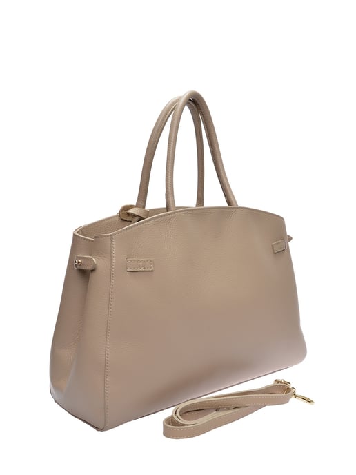 Anna Luchini Beige Bolso de cuero - Image 2