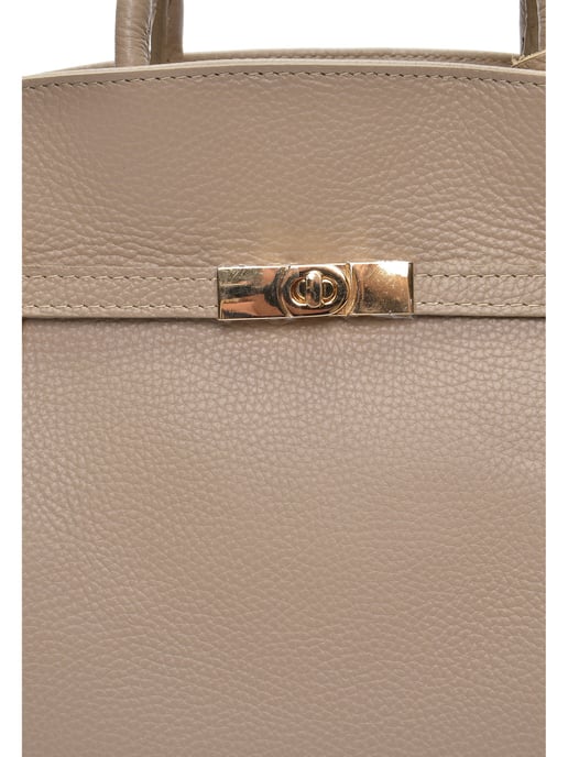 Anna Luchini Beige Bolso de cuero - Image 3