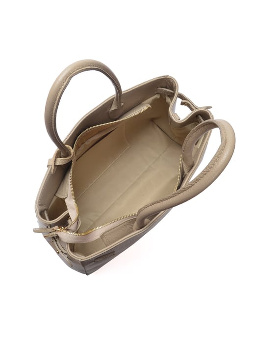 Anna Luchini Beige Bolso de cuero - Image 4