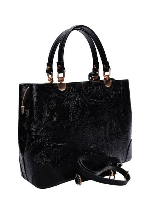 Anna Luchini Negro Bolso de cuero - Image 2