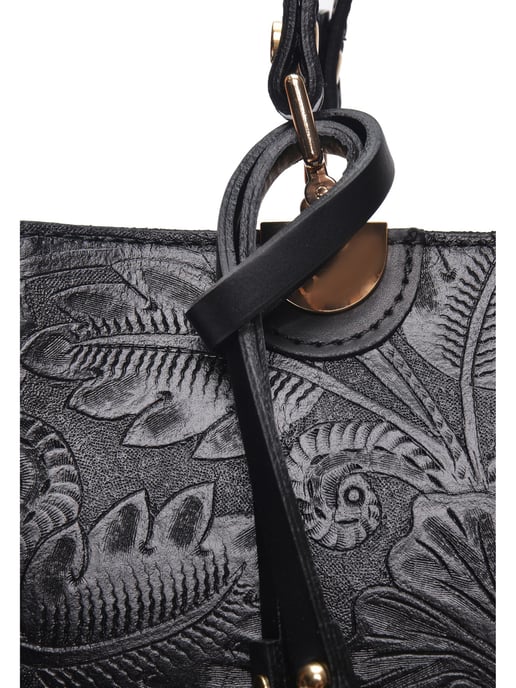 Anna Luchini Negro Bolso de cuero - Image 3