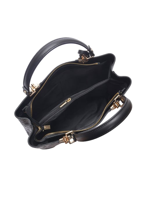 Anna Luchini Negro Bolso de cuero - Image 4
