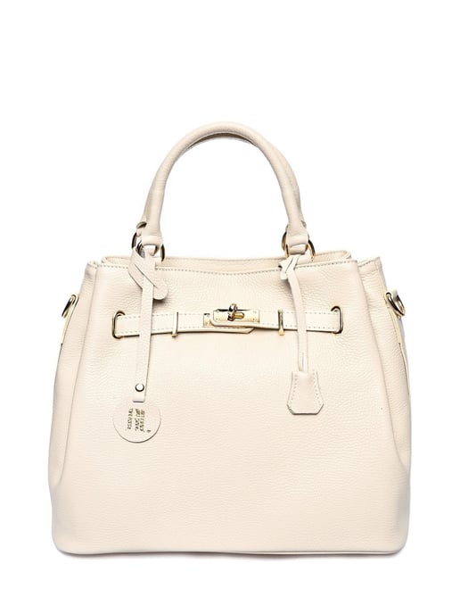 Anna Luchini Beige Bolso de cuero - Image 1