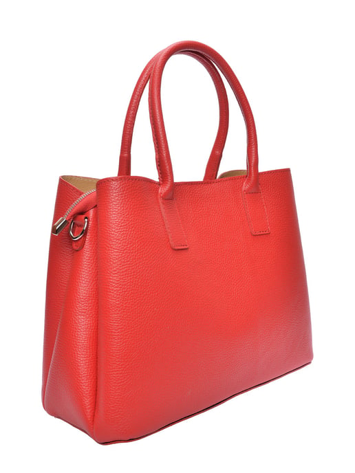 Anna Luchini Rojo Bolso de cuero - Image 2