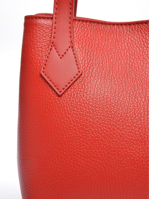 Luisa Vannini Rojo Bolso de cuero - Image 3