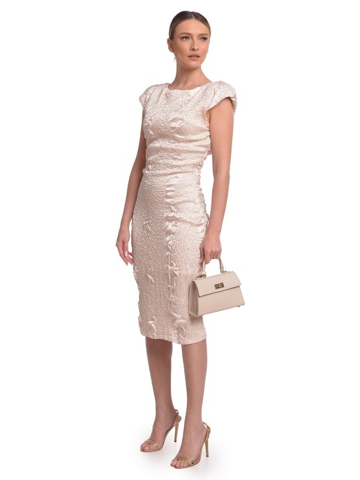 Luisa Vannini Beige Bolso de cuero - Image 5