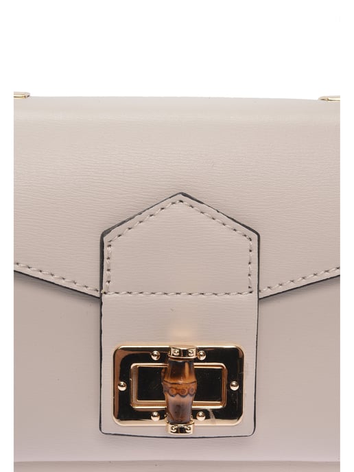 Roberta M Beige Bolso de cuero - Image 3