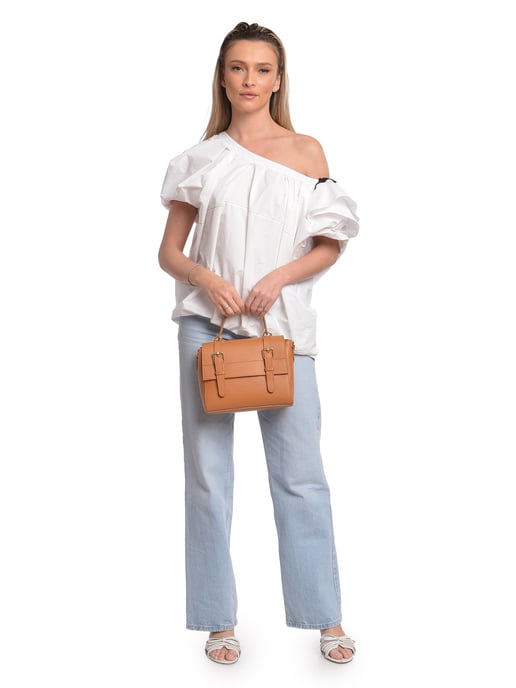 Anna Luchini Brown Bolso de cuero - Image 5
