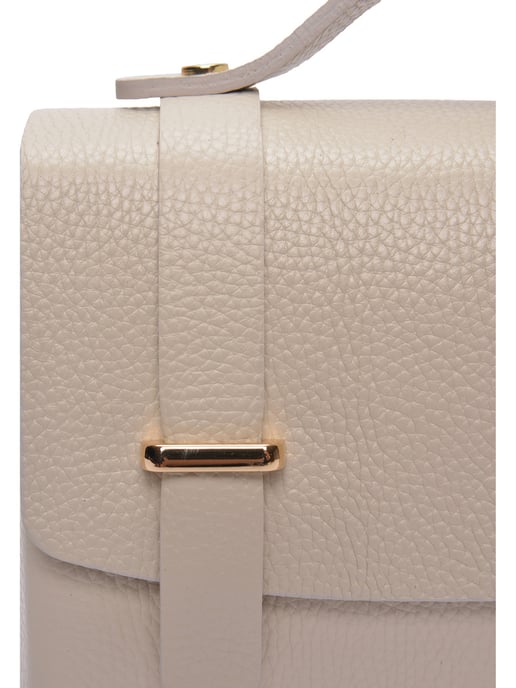 Luisa Vannini Beige Bolso de cuero - Image 3