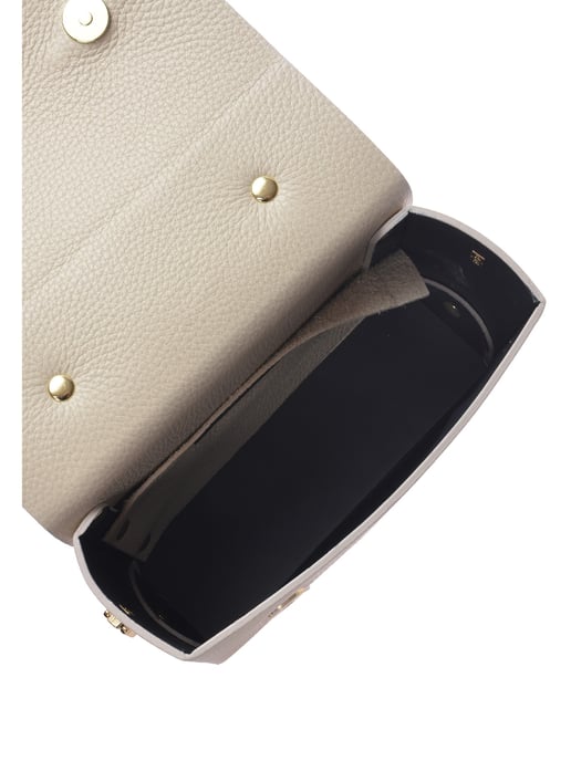 Luisa Vannini Beige Bolso de cuero - Image 4