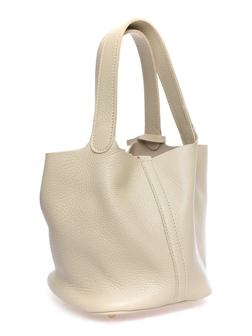 Anna Luchini Beige Bolso de cuero - Image 2
