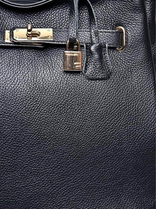 Anna Luchini Negro Bolso de cuero - Image 3