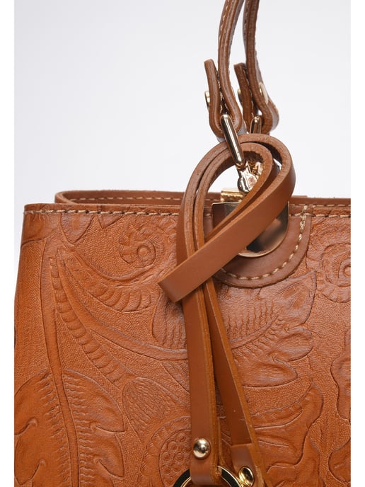 Anna Luchini Brown Bolso de cuero - Image 3