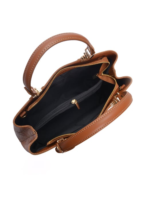 Anna Luchini Brown Bolso de cuero - Image 4