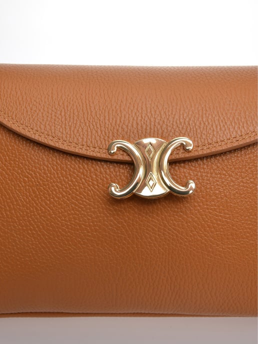 Anna Luchini Brown Bolso de cuero - Image 3